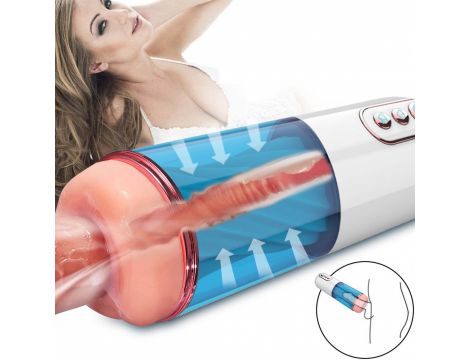 Masturbator wibrujący z ssaniem B Series Fox USB - 18